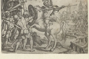 Horace Cocles forsvarer broen over Tiberen Historier fra tidlig romersk historie (serietitel)