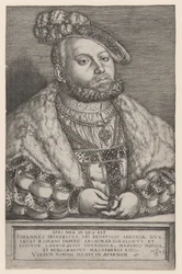 Portræt af Johan Frederik den Storsindede, kurfyrste af Sachsen