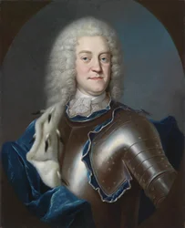Portræt af Christian Ludwig II, 1683-1756 hertug af Mecklenburg, 1731-1732