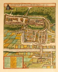 Kort over Bar-Le-Duc fra Anden Verdenskrig af Georg Braun