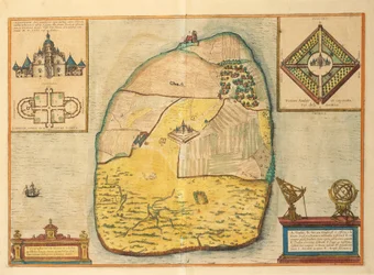 Uranienborg fra Cities of the World af Georg Braun