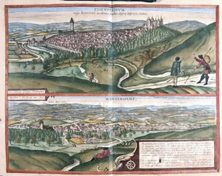 Eisenstadt og Mannersdorf am Leithagebirge, Østrig (gravering