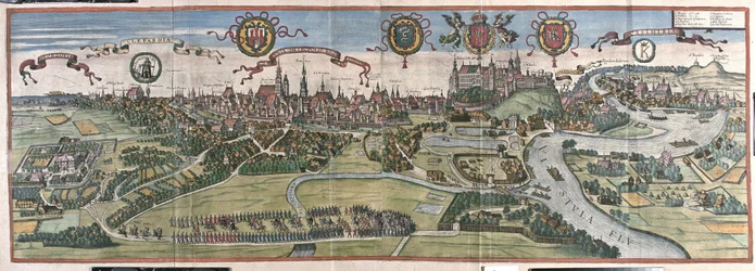 Krakow, Polen (gravering