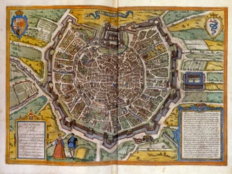 Plan de Milan og 1585 tiré de l