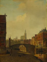 Imaginær udsigt over Arnhem, slutningen af 1830