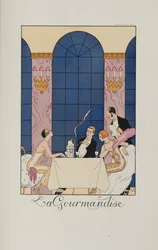 Dikkedarer og dikkedarer: La Gourmandise, 1924.
