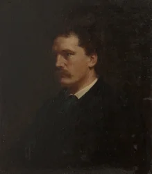 Selvportræt (olie på lærred monteret på panel)