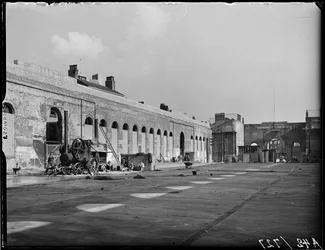 Market Hall, Worcester Street, Bull Ring, Birmingham, 1941.