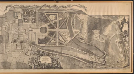 En topografisk undersøgelse af sognet Kensington med planer og højder af Royal Palace and Gardens, Hyde Park og Knightsbridge