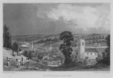 Barnstaple, Devon (gravering)