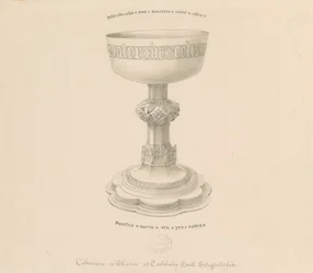Teddesley Park - Chalice: pentegning, nd [?1800-tallet] (tegning)