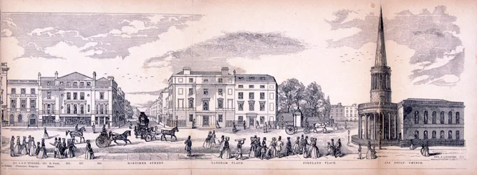 Panorama over London, 1849