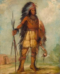 A-wun-ne-wa-be, Bird of Thunder, 1845.