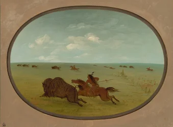 Buffalo Chase, Sioux Indians, Upper Missouri, 18611869.