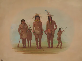 Fem Iquito-indianere, 18541869.