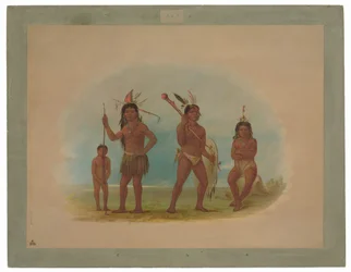Fire Arowak-indianere