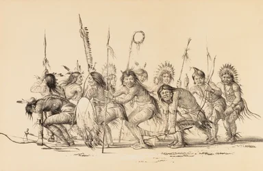Indianere i en cirkel, der danser - nr. 30
