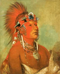 Jee-hé-o-hó-shah, Cannot Be Thrown Down, a Warrior, 1832.