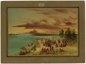 La Salle hævder Louisiana for Frankrig. 9. April 1682
