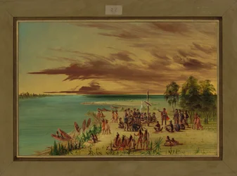 La Salle hævder Louisiana for Frankrig, 9. april 1682, 1847-48
