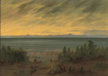 Nayas Village ved solnedgang, 18551869.