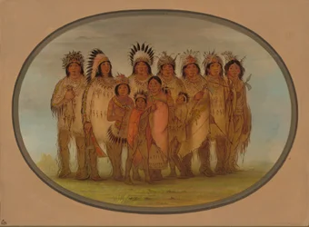 Ojibbeway-indianere i Paris, 18611869.