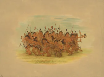 Hovedbundsdans - Sioux, 1861.