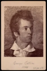 Selvportræt af George Catlin 1796-1872, 1824.