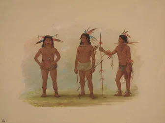 Tre Omagua-mænd, 18541869.