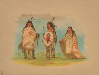 Tre Riccarree-indianere, 1861.