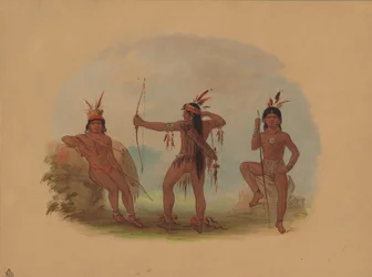 Tre Woyaway-indianere, 18541869.