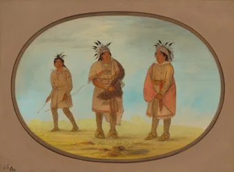 To Weeah-krigere og en kvinde, 18611869.