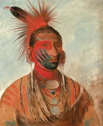 Wash-ka-mon-ya, hurtig danser, en kriger, 1844-1845.