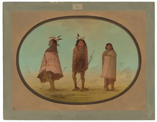 Yntah Medicine Man, en kriger og en kvinde