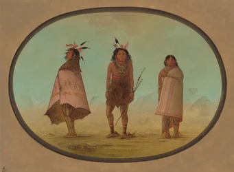 Yntah Medicine Man, en kriger og en kvinde, 18551869.