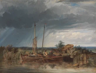 To fiskerbåde på bredden af indre farvande