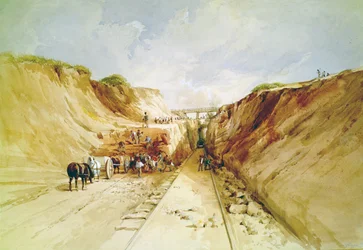 Anlæg af en jernbanestrækning