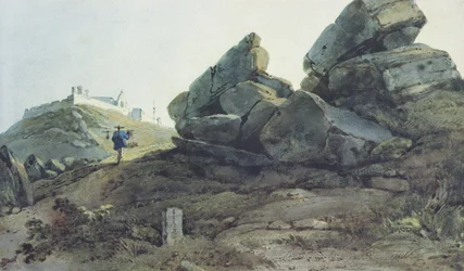 Klipper og et bakkekloster, Kina