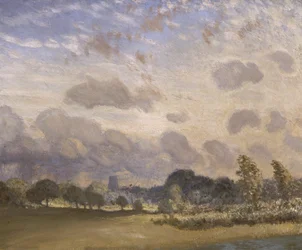 Clavering Church (olie på lærred)