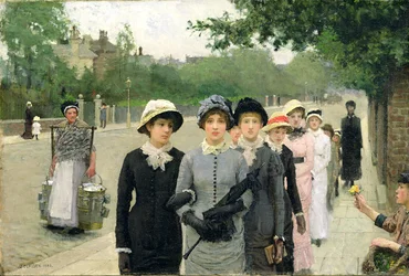 Skolepiger, 1880