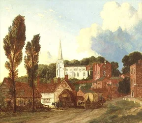 Et billede af Harrow, med St. Mary