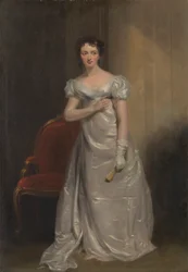Harriet Smithson som Miss Dorillon i "Wives as They Were, and Maids as They Are" af Elizabeth Inchbald
