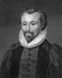 Portræt af digteren John Donne 1572-1631.