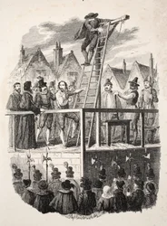 Henrettelsen af Guy Fawkes, udgivet 1841