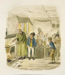 Illustration til "Oliver Twist"