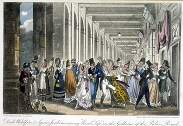 Les galeries du Palais Royal - i "" Life in Paris"" af David Carey, London