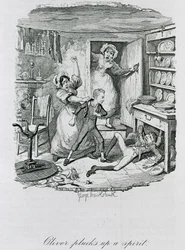Oliver plukker en ånd op, 1837