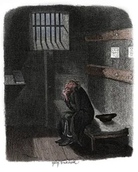 Scene fra Oliver Twist af Charles Dickens, 1837
