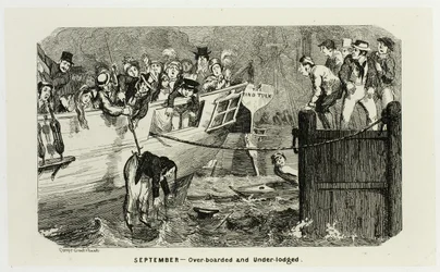 September - Over-Boarded and Under-Lodged fra George Cruikshank
