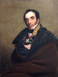 Portræt af General Miguel Ricardo da Alava, spansk soldat,